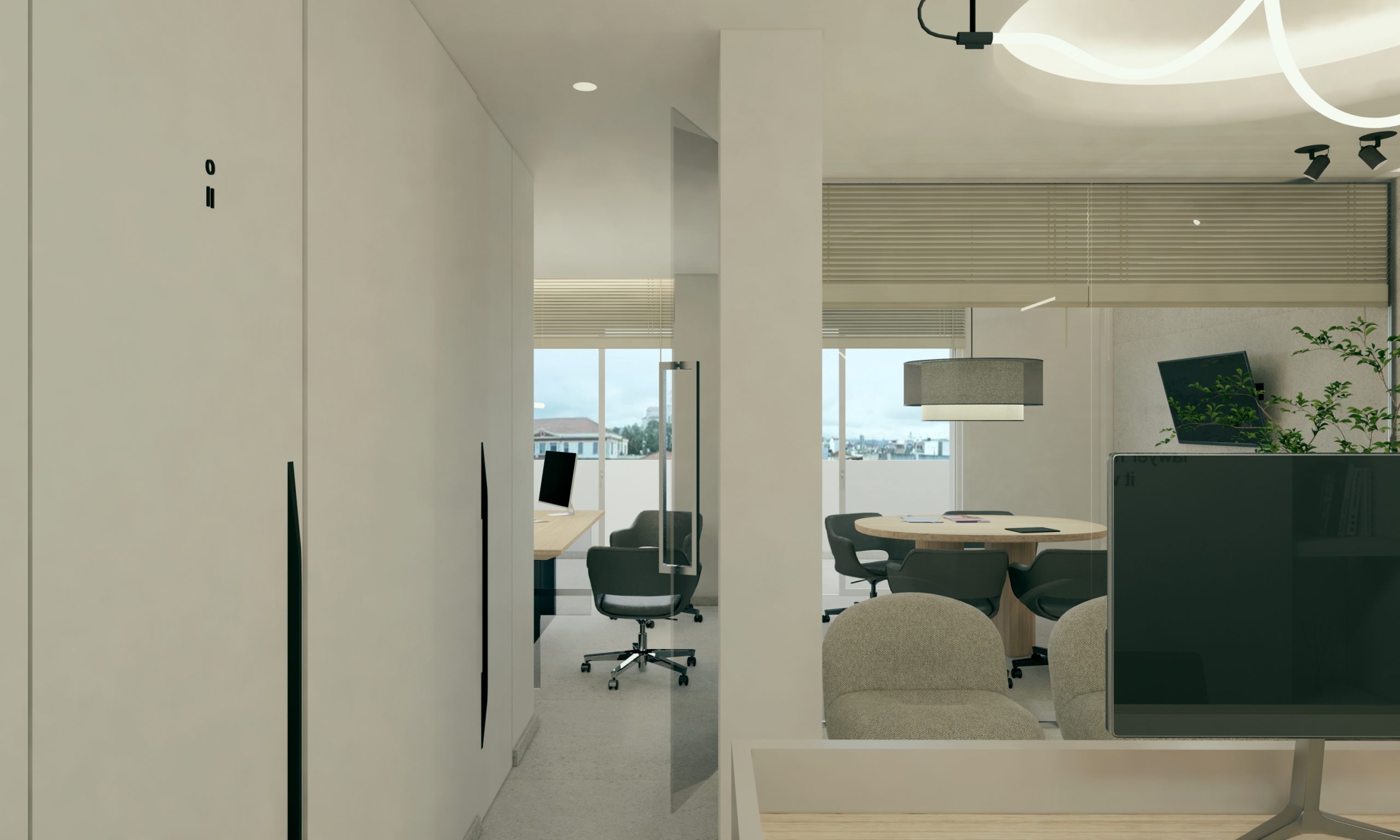 Transforming an Old Apartment into a Modern Office