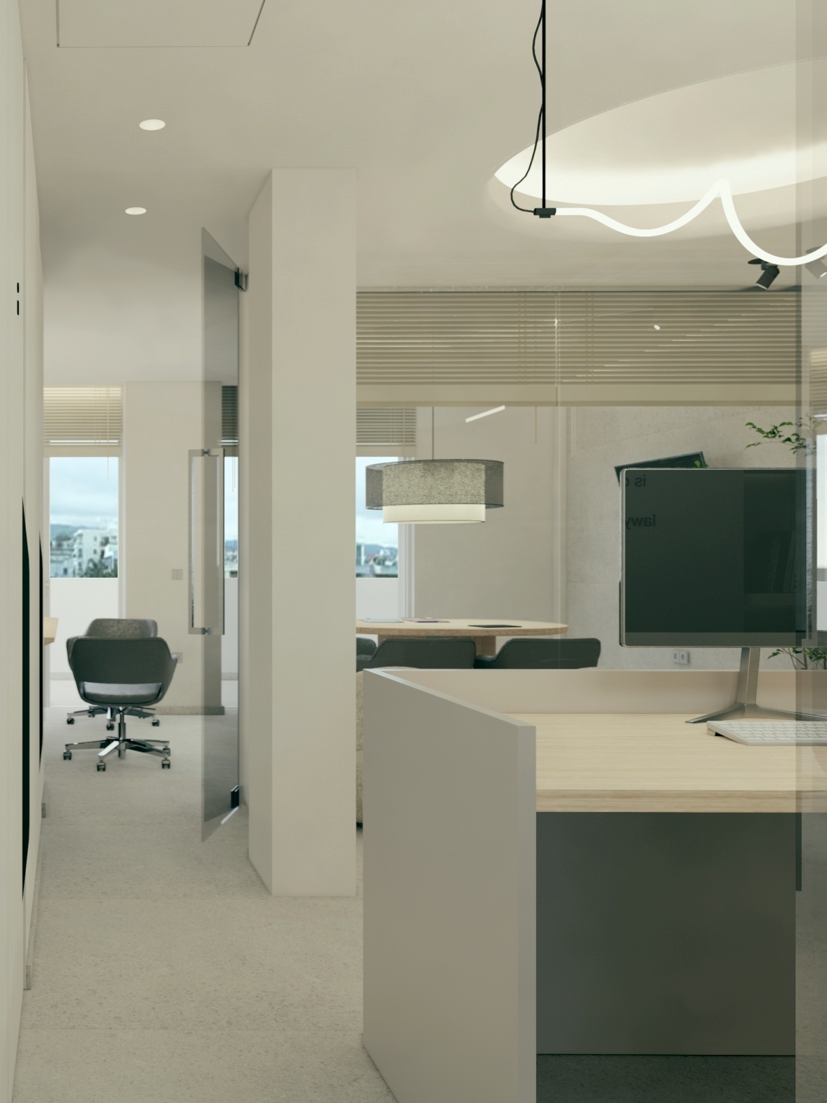 Transforming an Old Apartment into a Modern Office